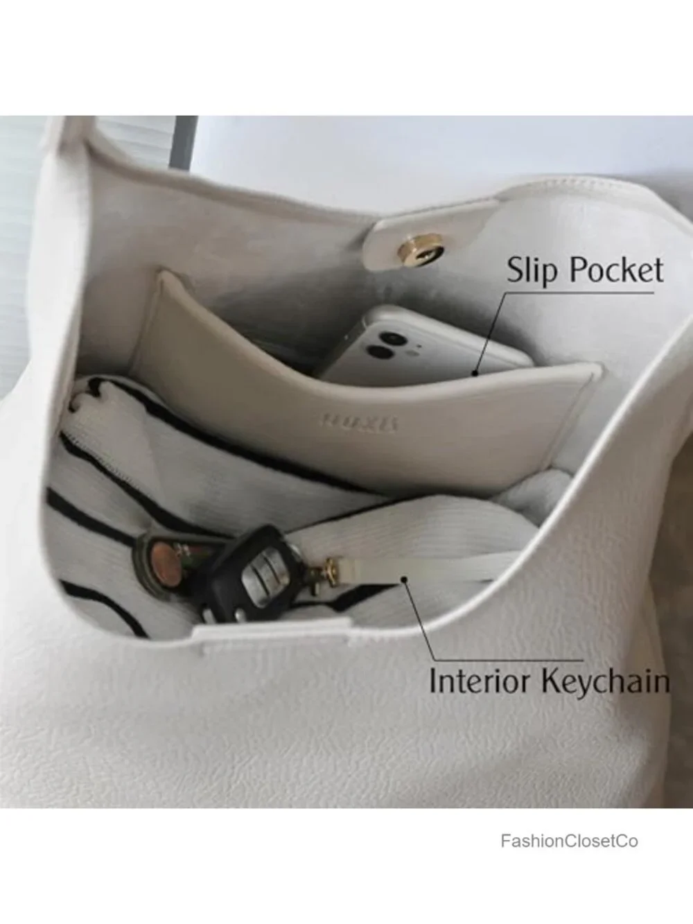Soft Vegan Leather Slouchy Hobo Shoulder Bag Tote Purse